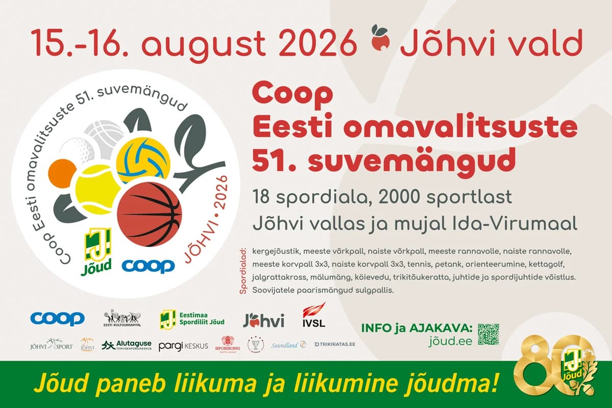 Coop Eesti omavalitsuste 51. suvemängud Jõhvis!